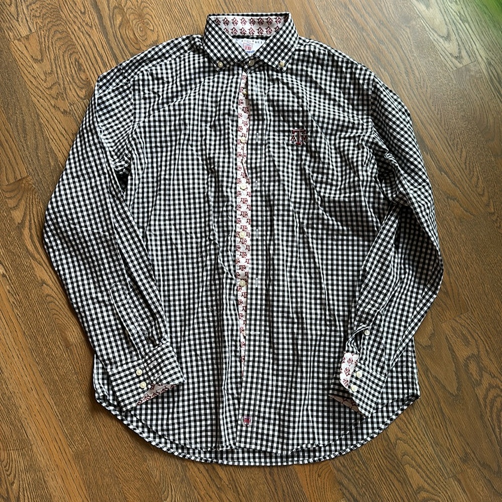 Men’s Texas A&M long Sleeve Button Up Size Large